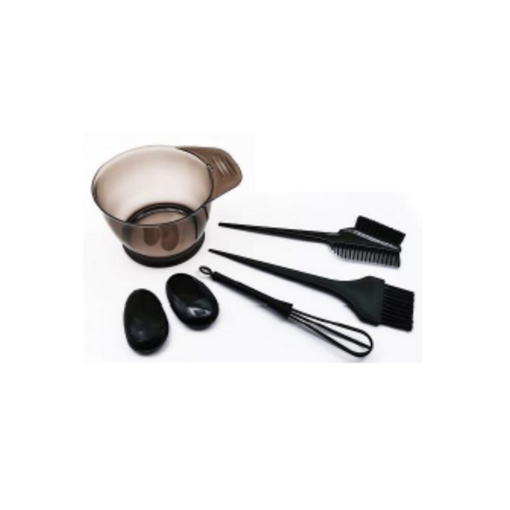 Colouring Kit - Bowl, Brushes & Mixer | Black