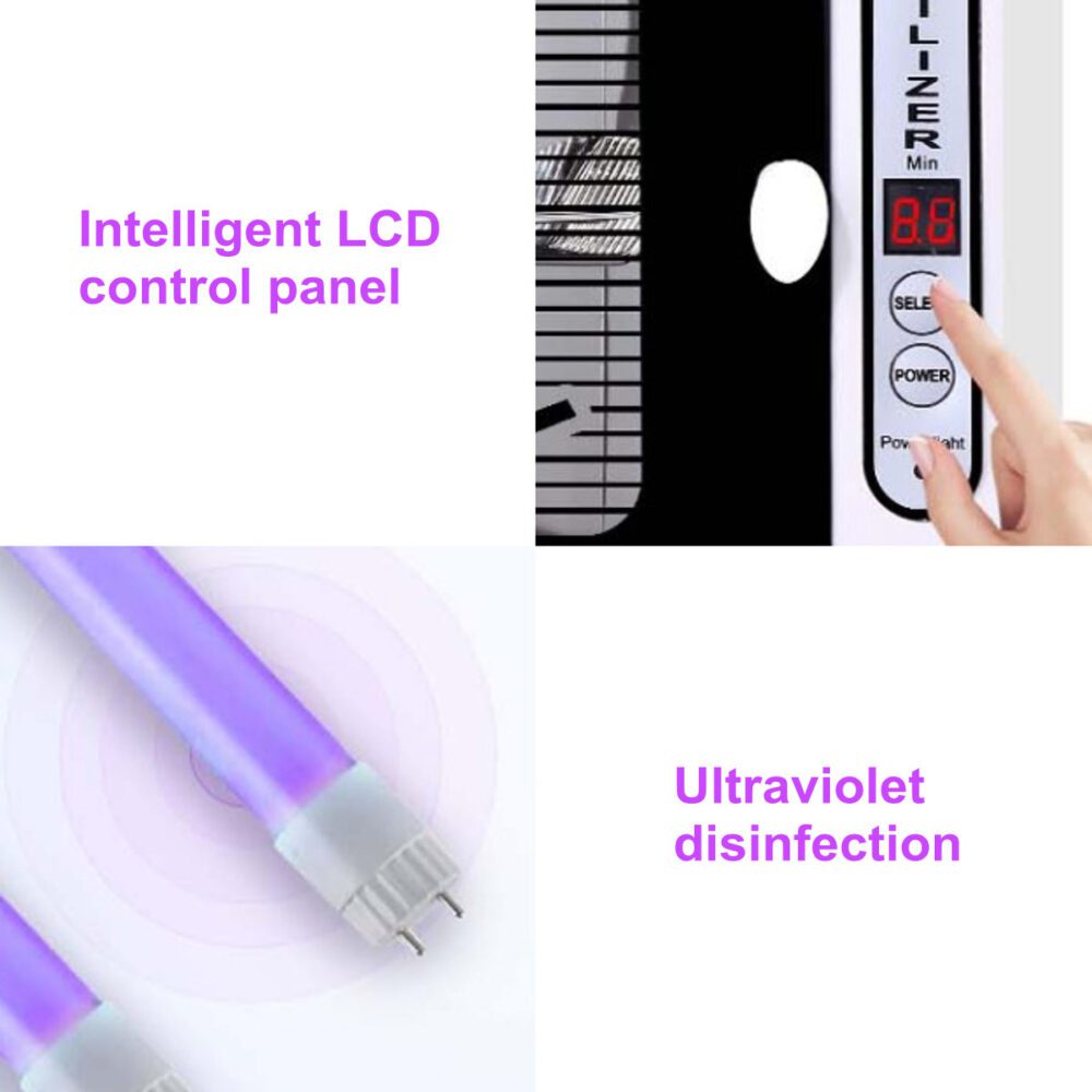 LEMA Sterilizing Cabinet with UV | White - Image 4