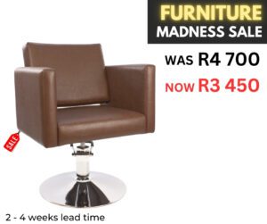 Shrike Premium Styling Chair Chrome Base | Brown
