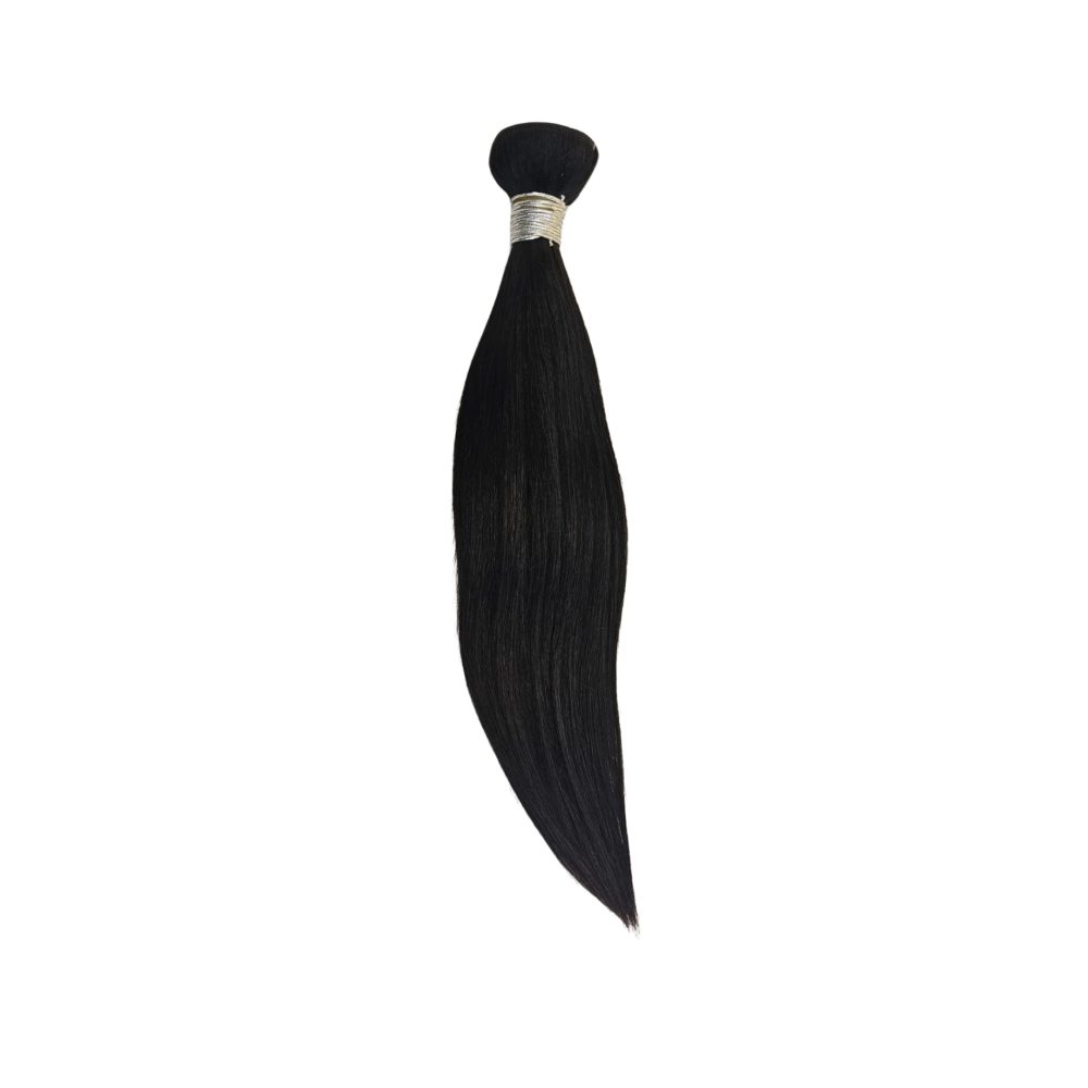 Weave 100% Human Hair 16inch Straight Black | 100g