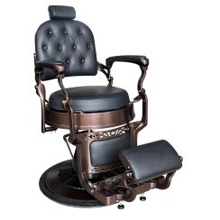 Jagger Premium Barber Chair | Black & Bronze