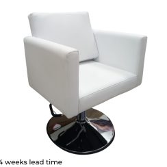 Shrike Premium Styling Chair Chrome Base | White