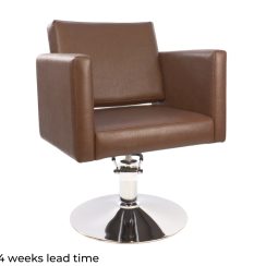 Shrike Premium Styling Chair Chrome Base | Brown