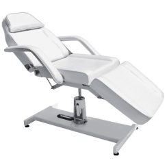Mary Facial bed with Hydraulic Pump | White
