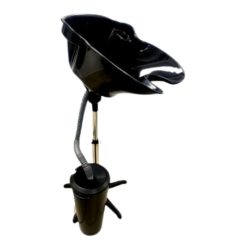 Atlas Free Standing Plastic Basin Incl Bin | Black