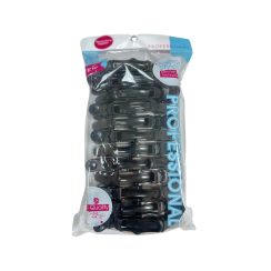 Crocodile Clips Plastic - Black 12pc