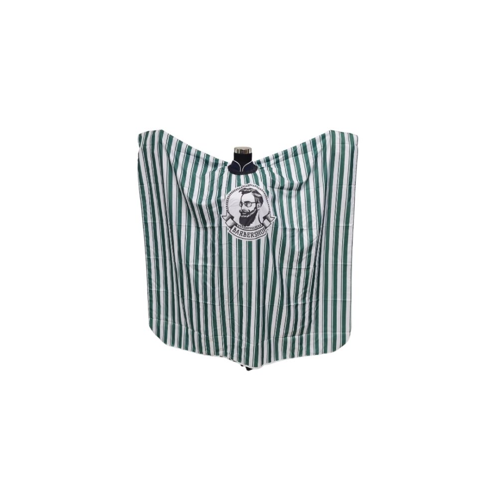 Cape (With Hooks) | Green & White Stripes with Picture