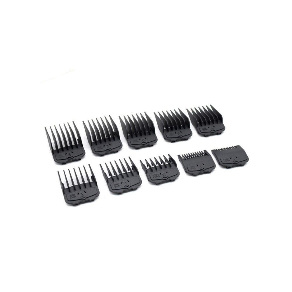 Clipper Guards Magnetic 10pc - Sizes 0.5-8 | Black - Image 2