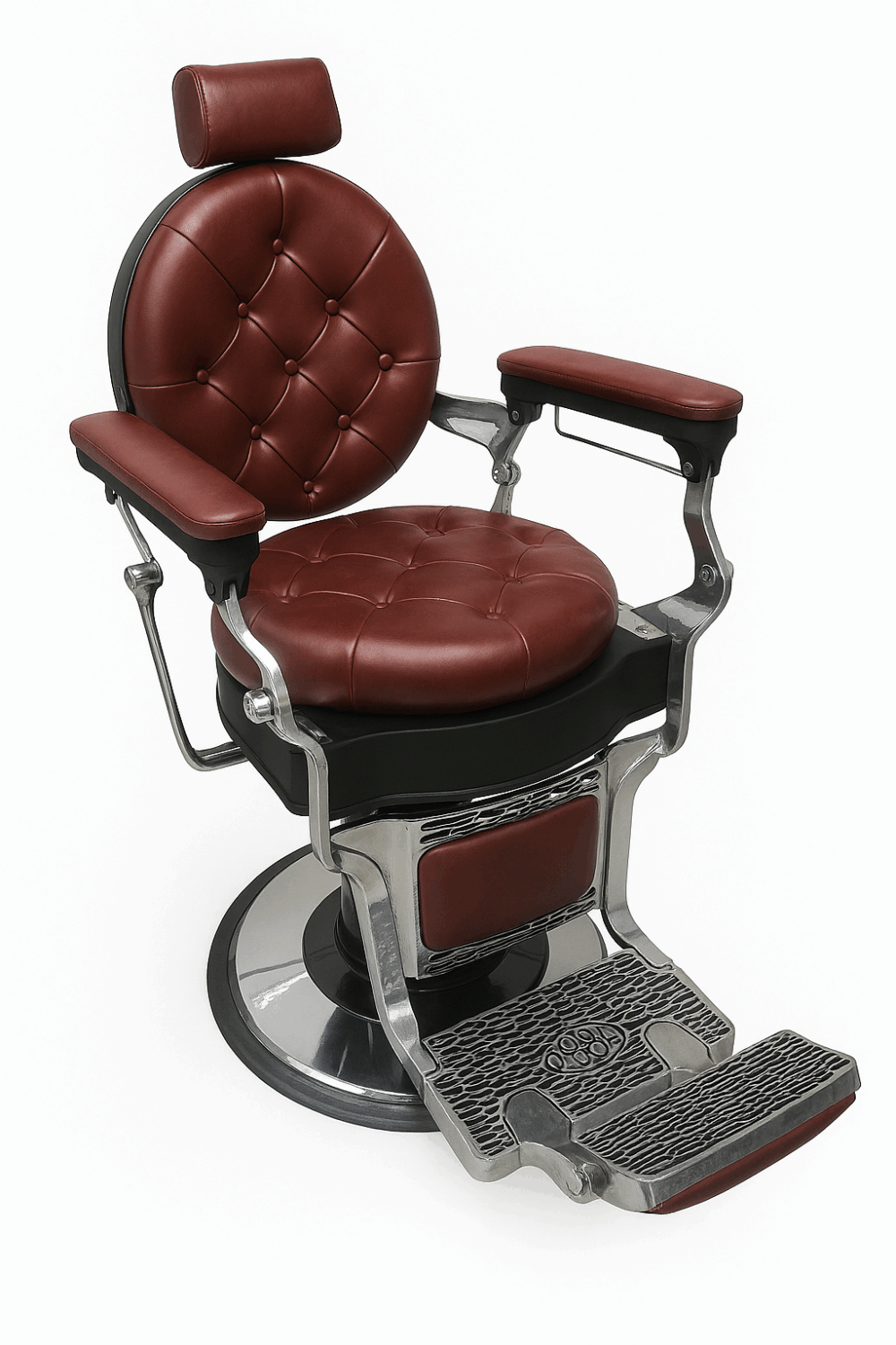 Charles Barber Chair - Maroon