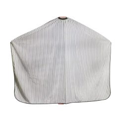 Polyester White & Black Stripes Cape