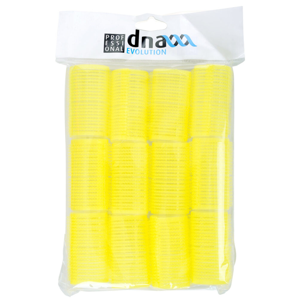 Velcro Roller D32 Yellow - 12 Pieces