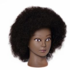 Mannequin Head 100% Human Hair 14" - Afro