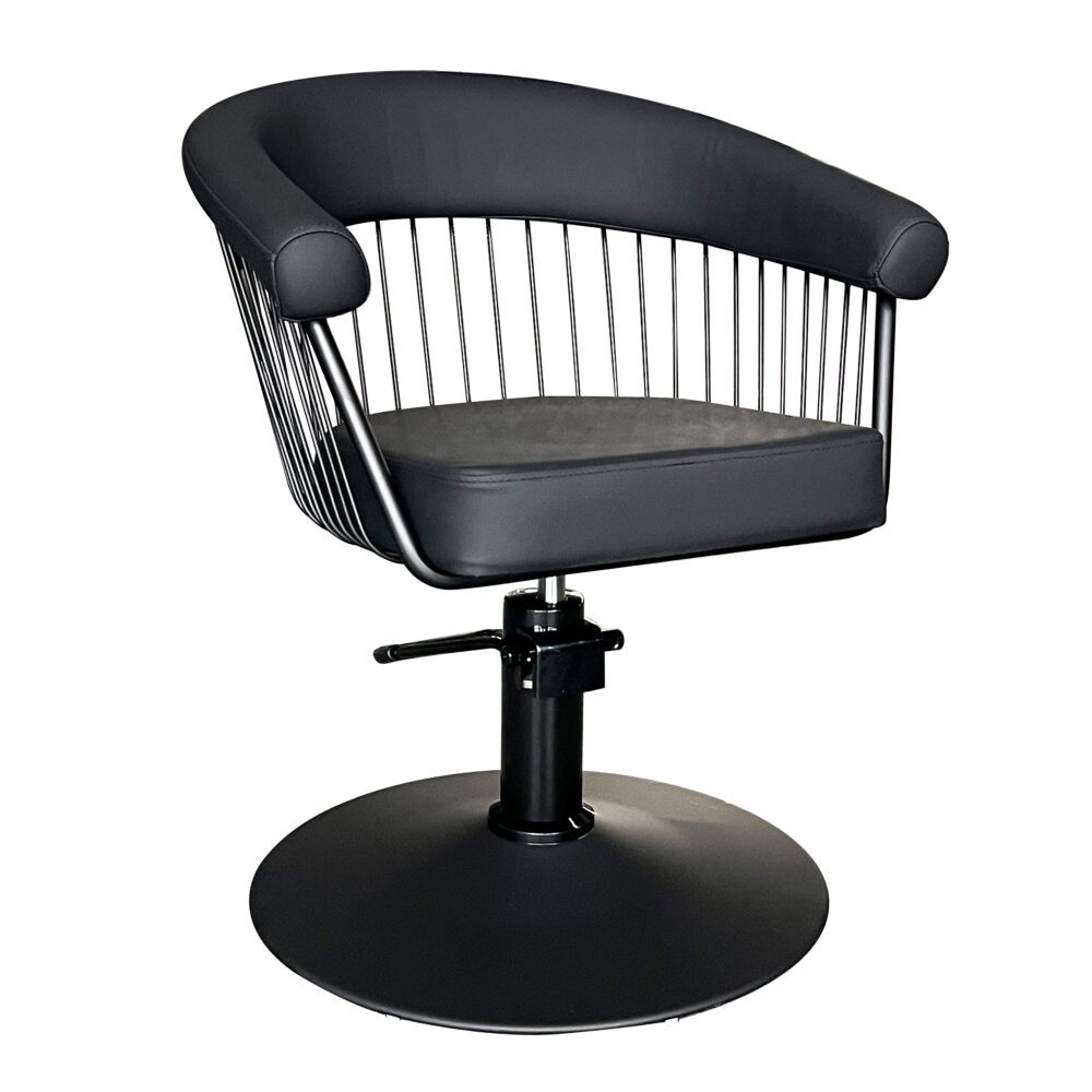 Leah Premium Styling Chair | Black